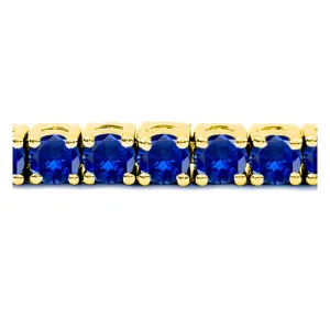 10 Carat Blue Sapphire Tennis Bracelet