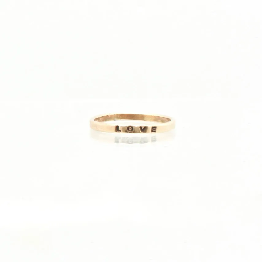 14 kt Gold Filled 2mm Personalized Ring