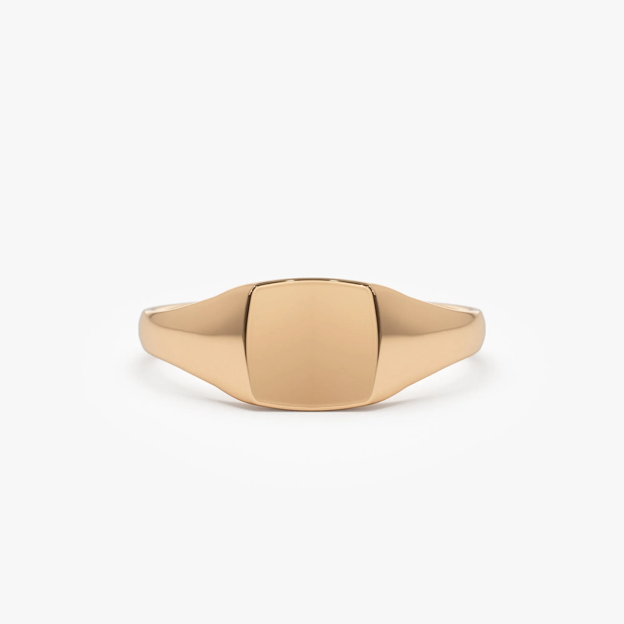 14k Gold Square Signet Ring