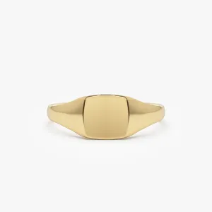 14k Gold Square Signet Ring