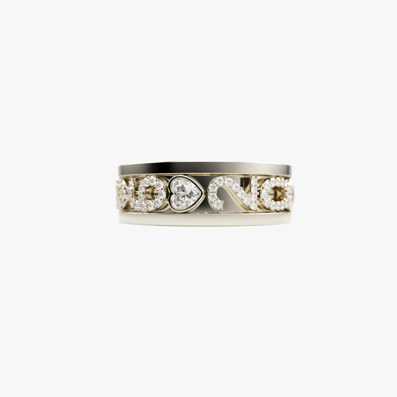 14k Skinny Mini Charm Ring