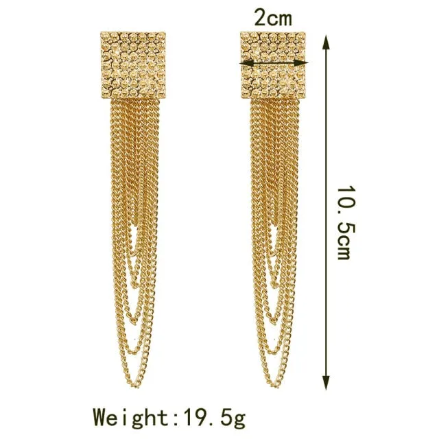 2021 New Big Earrings For Women Girls Gold Vintage Geometric Statement Metal Art Drop Earrings Charm Hoop Round Dangle Modern