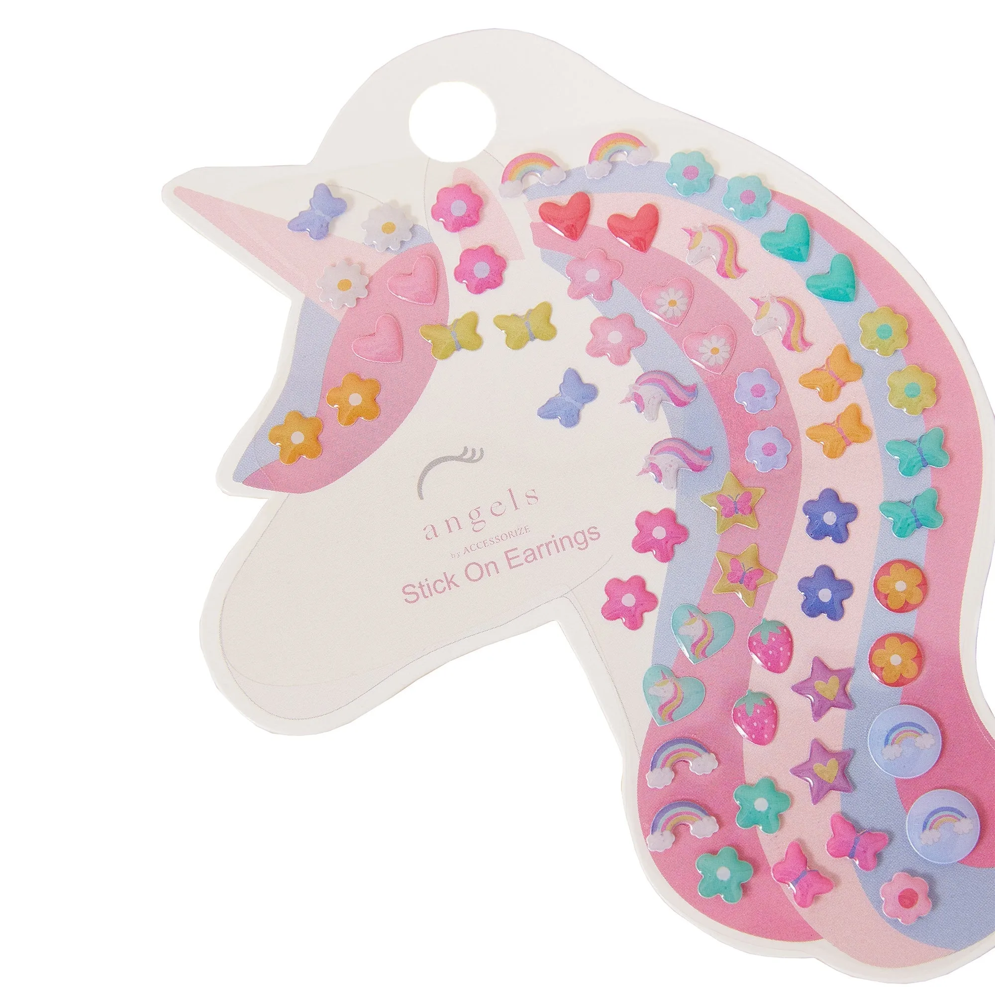 Accessorize London Girl's Unicorn Stick On Earring Set