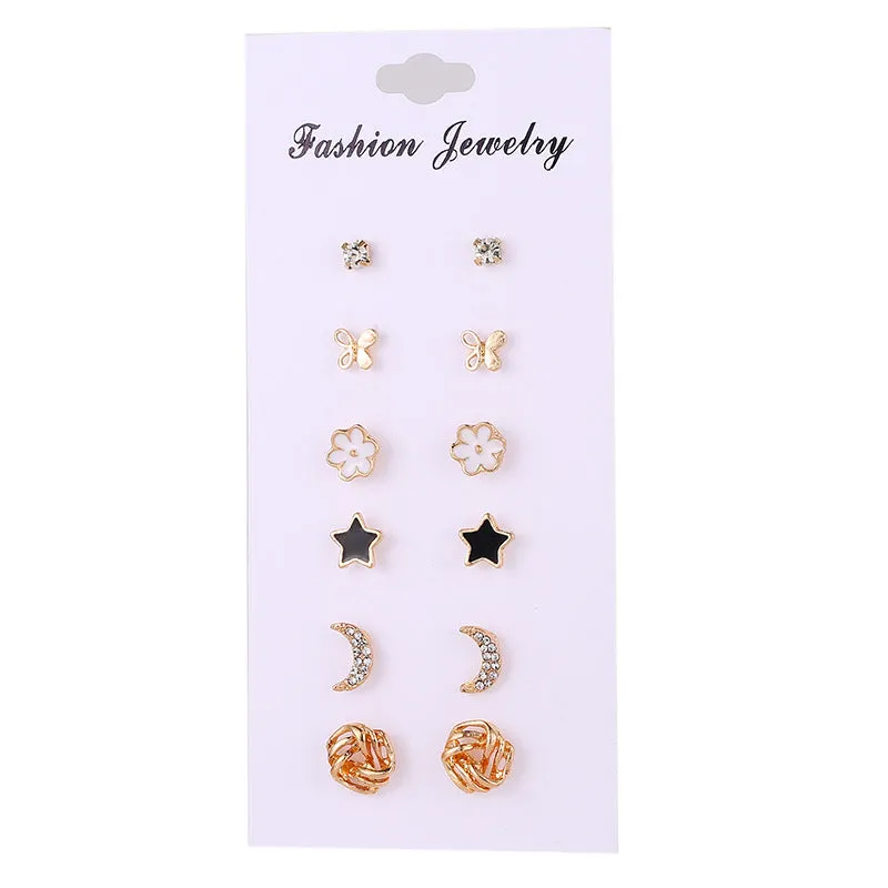 All-match Simple Earrings Female Mixed