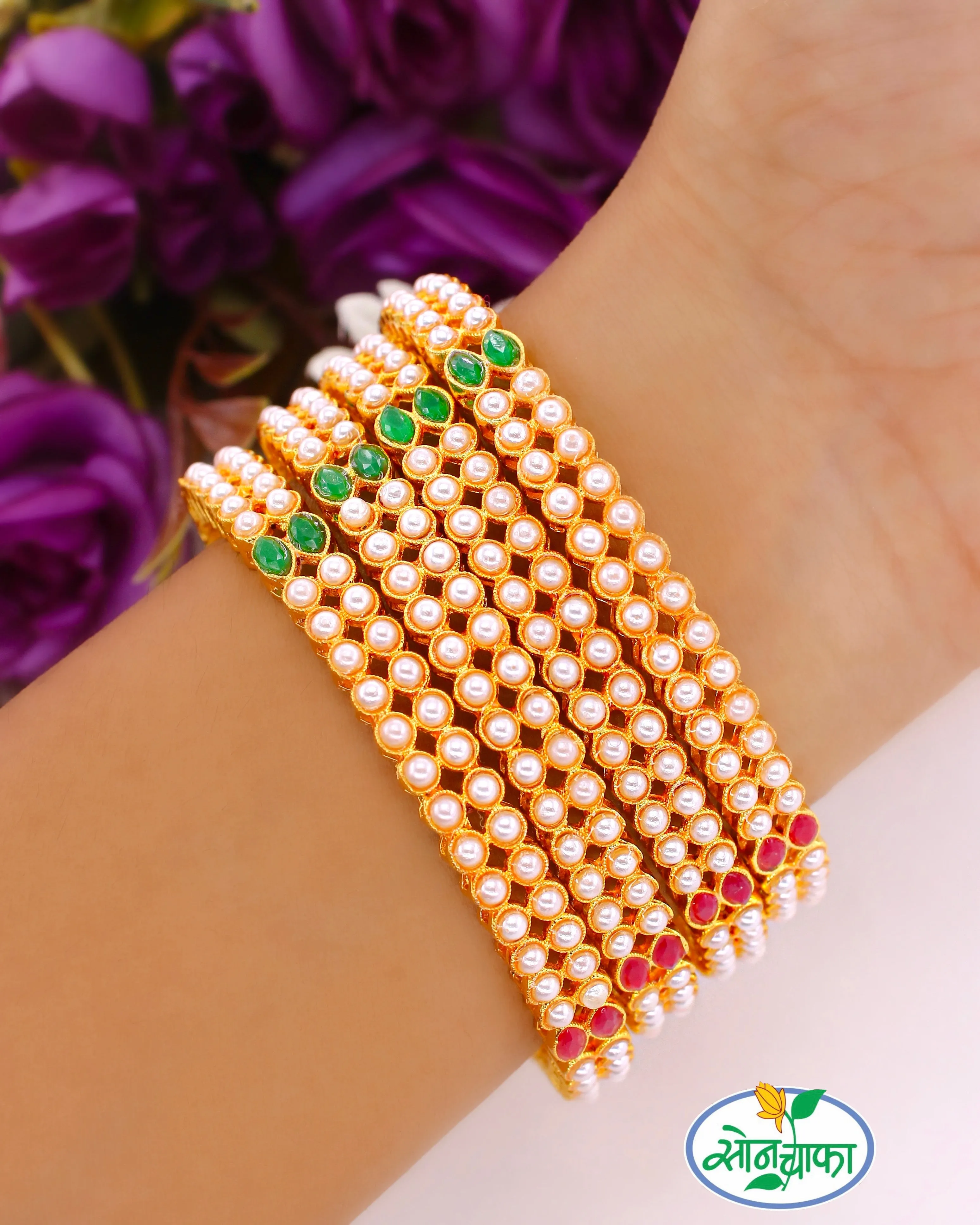 ALLURING MOTI BANGLES