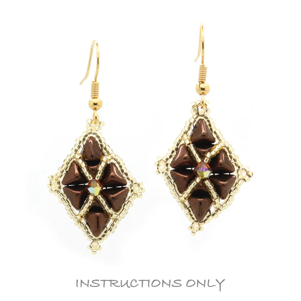 Betty Earrings Pattern - Downloadable