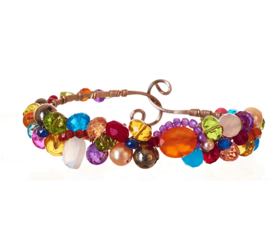 Brooke Multigem Shepherd's Hook Bracelet