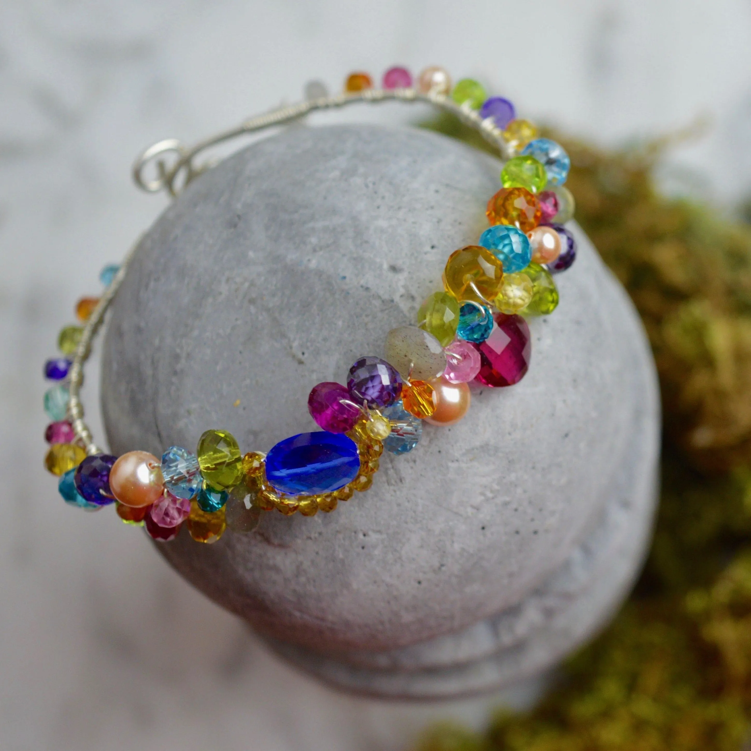 Brooke Multigem Shepherd's Hook Bracelet