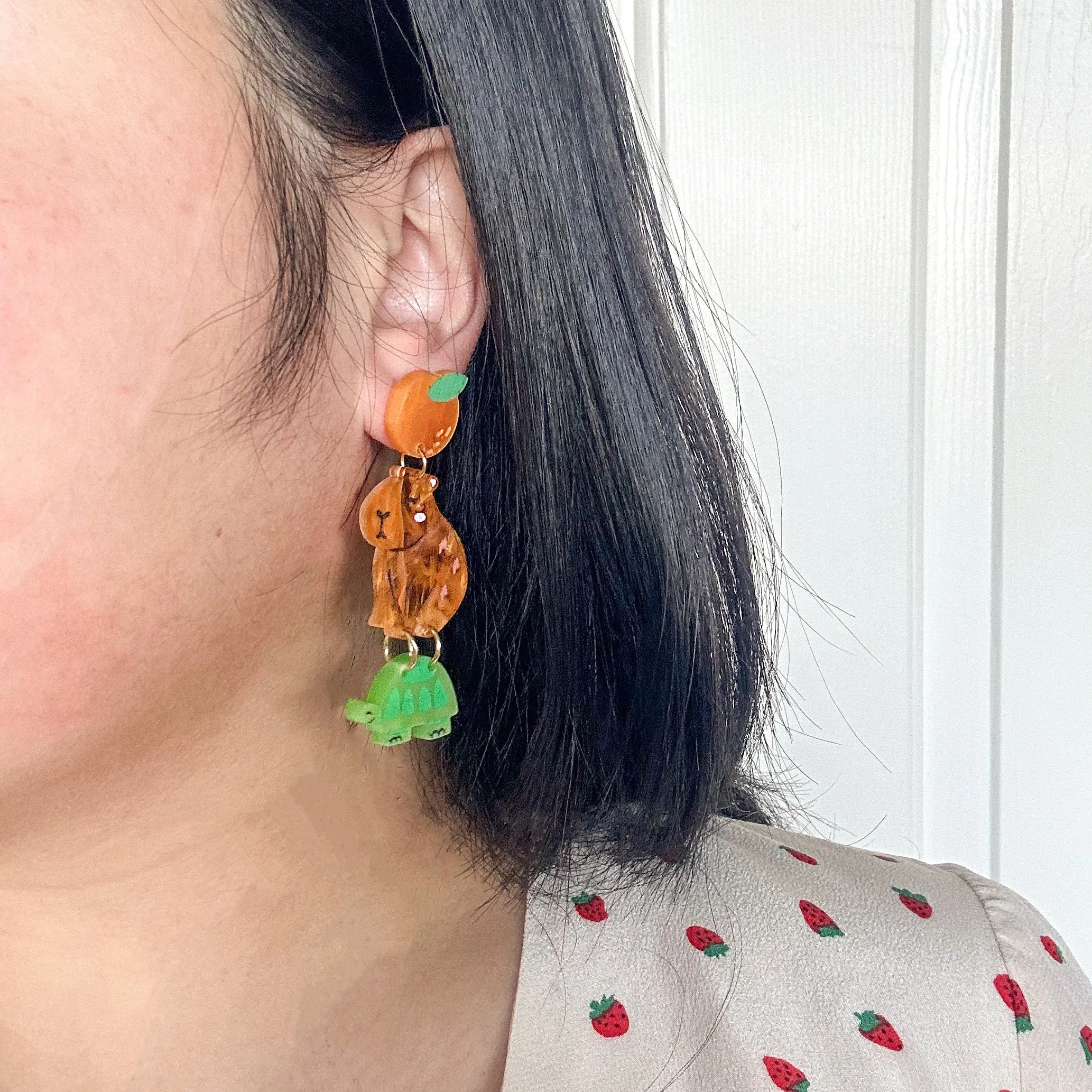 Cappy the Capybara Earrings