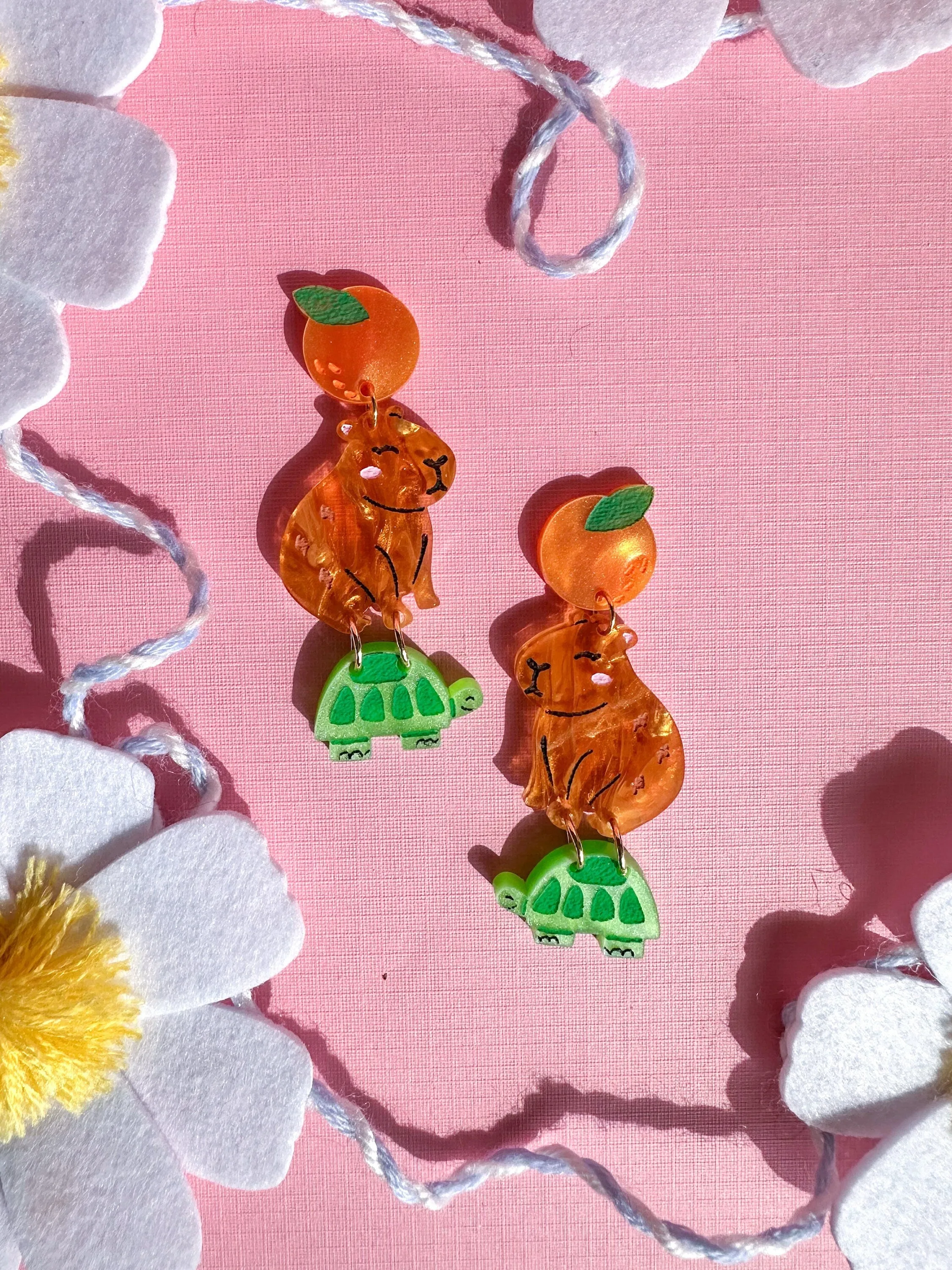 Cappy the Capybara Earrings