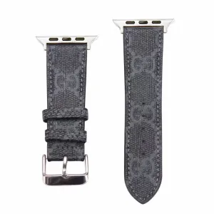 Charcoal GG Apple Watch Band