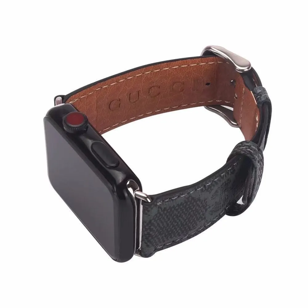 Charcoal GG Apple Watch Band