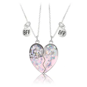 Connecting Half Hearts Best Friends Jewelry Gift Set