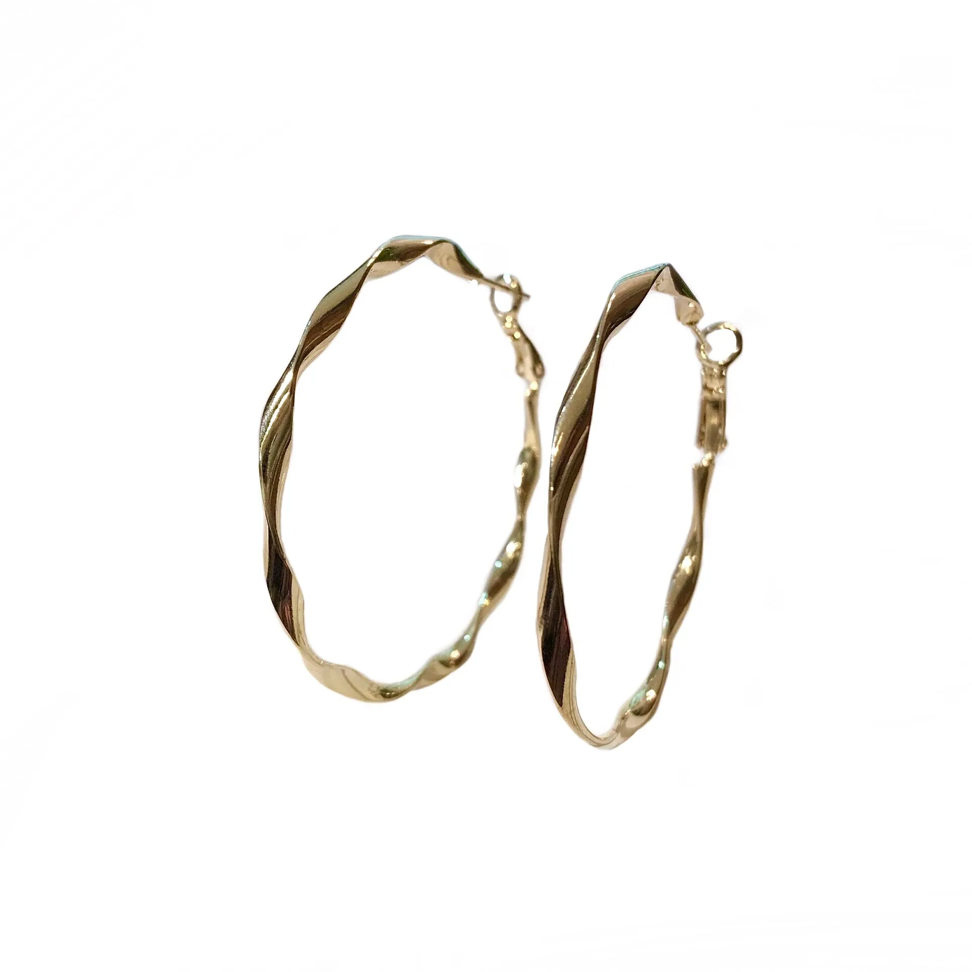 Crysta Ribbon Hoops