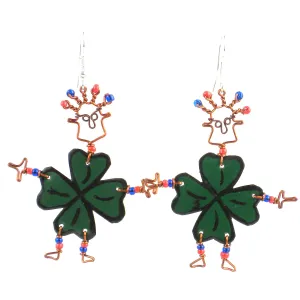 Dancing Girl Luck of the Irish Earrings Creative Alternatives