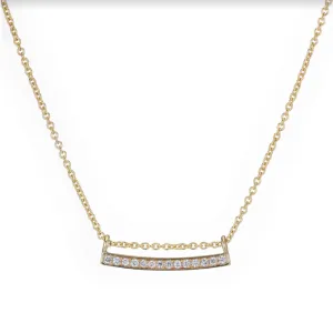 Diamond Bar Necklace