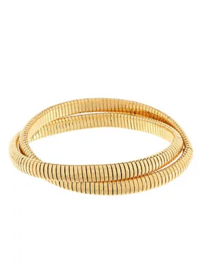 Double Gold Bangle Bracelet