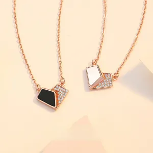 Engravable Matching Hearts Couple Necklace Set