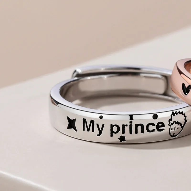 Engraved Gf Bf Promise Rings Set for two