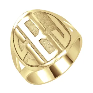 Fink's 18mm Original Recessed Monogram Ring