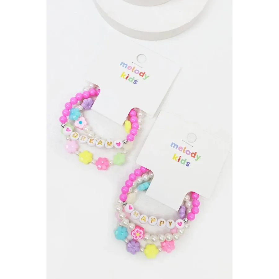 FLOWER BRACELET SET