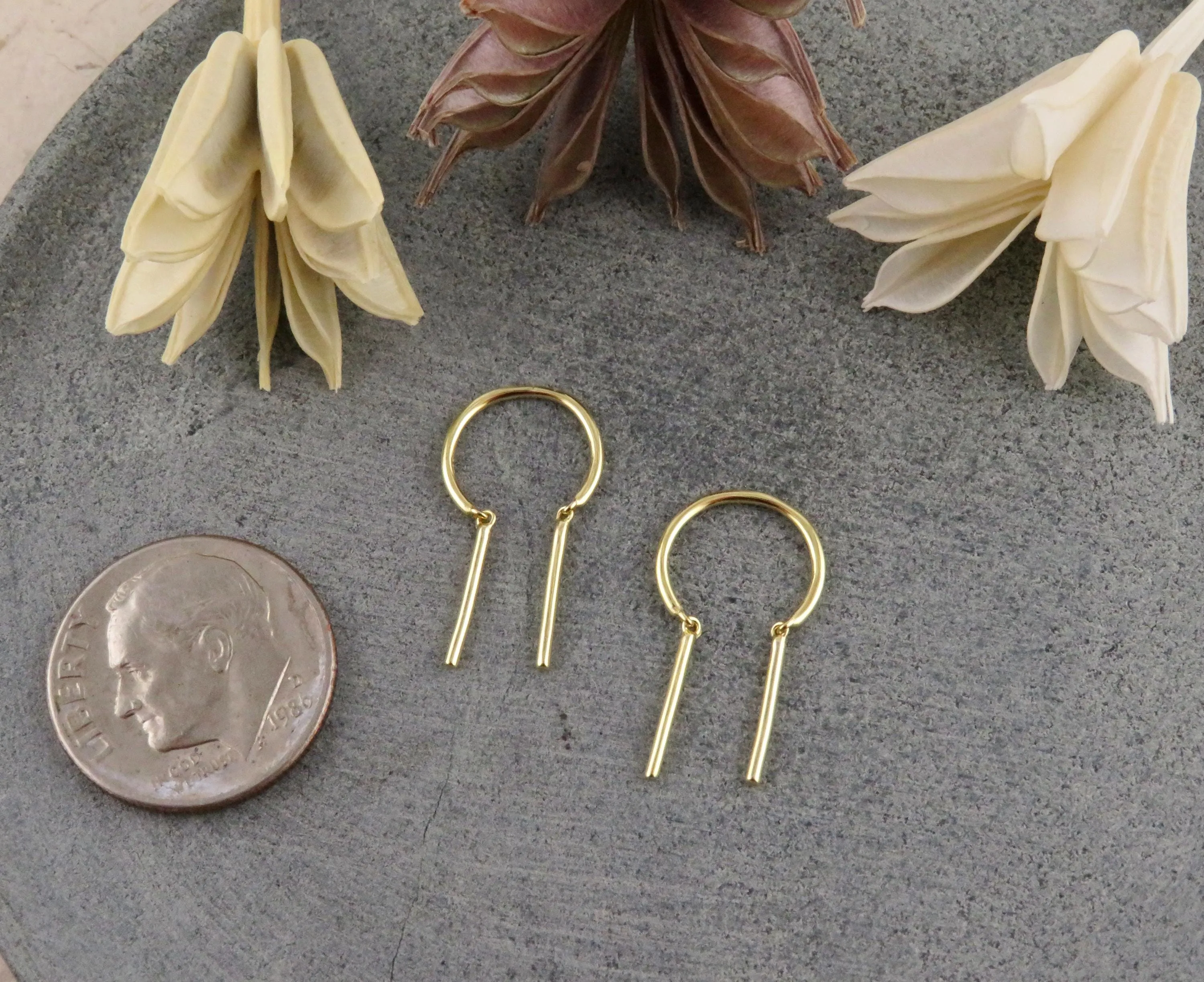 Gold Simple Threader Earrings