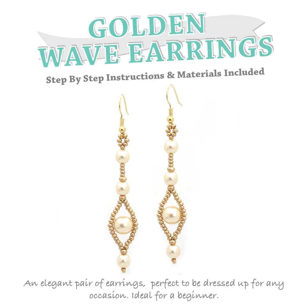 Golden Waves Earrings Kit