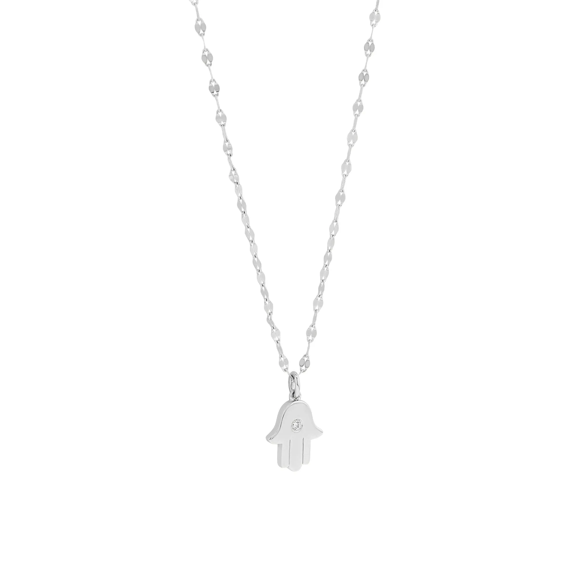 Hamsa Diamond Necklace