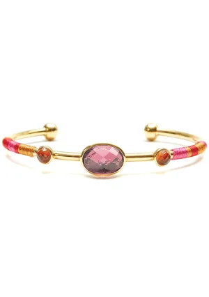 HIPANEMA Valmy Bangle in Gold/Pink