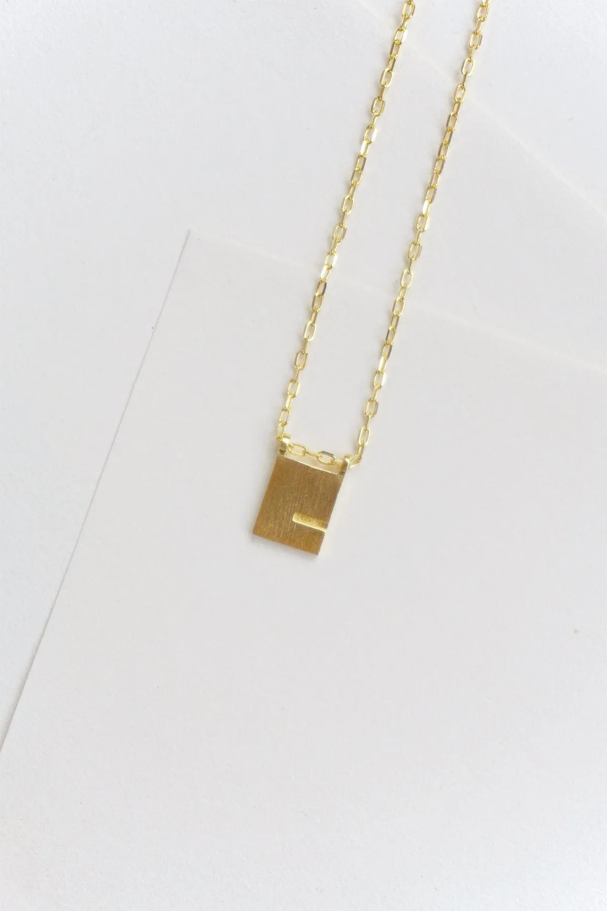 Initial Necklace - Gold Plated