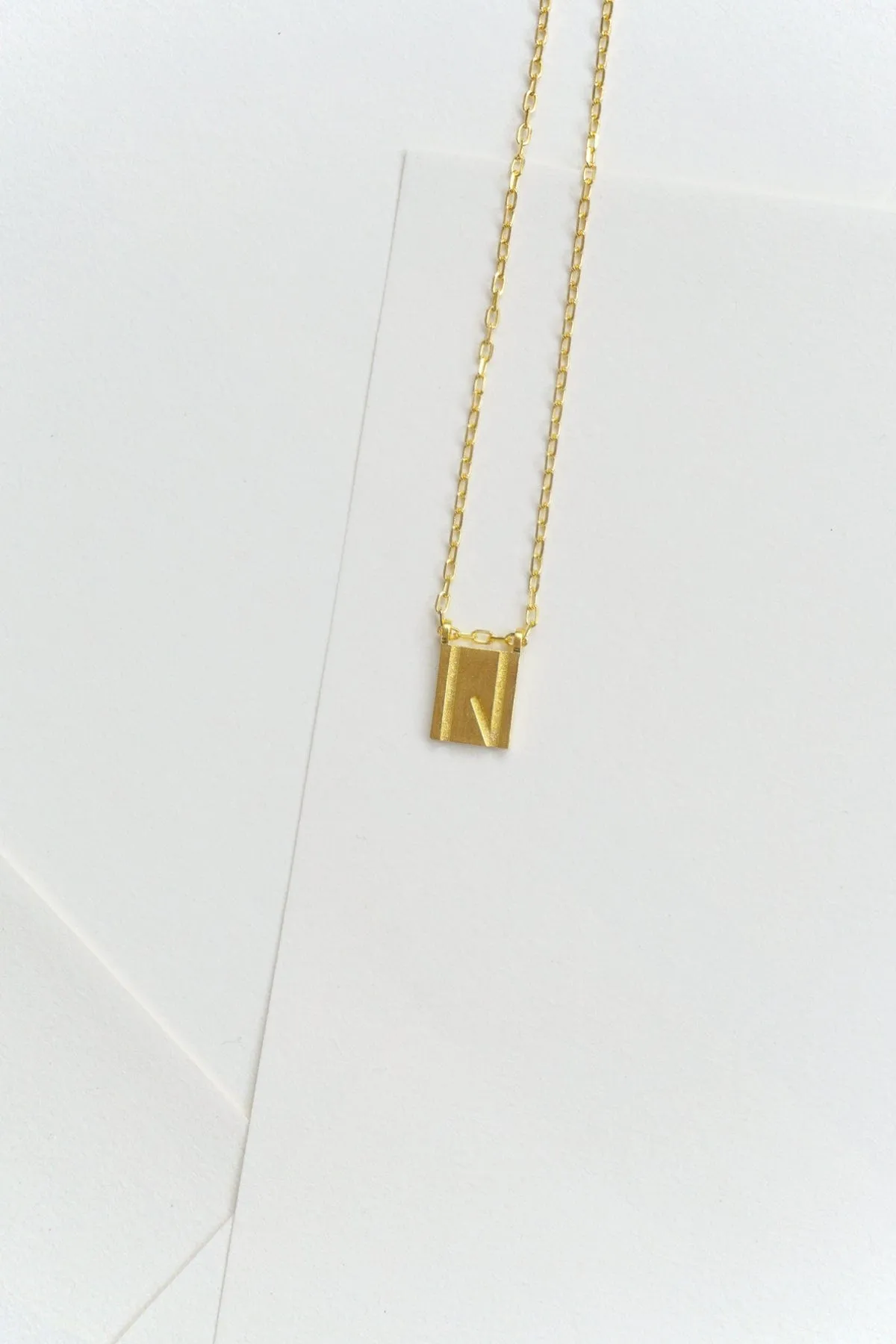 Initial Necklace - Gold Plated