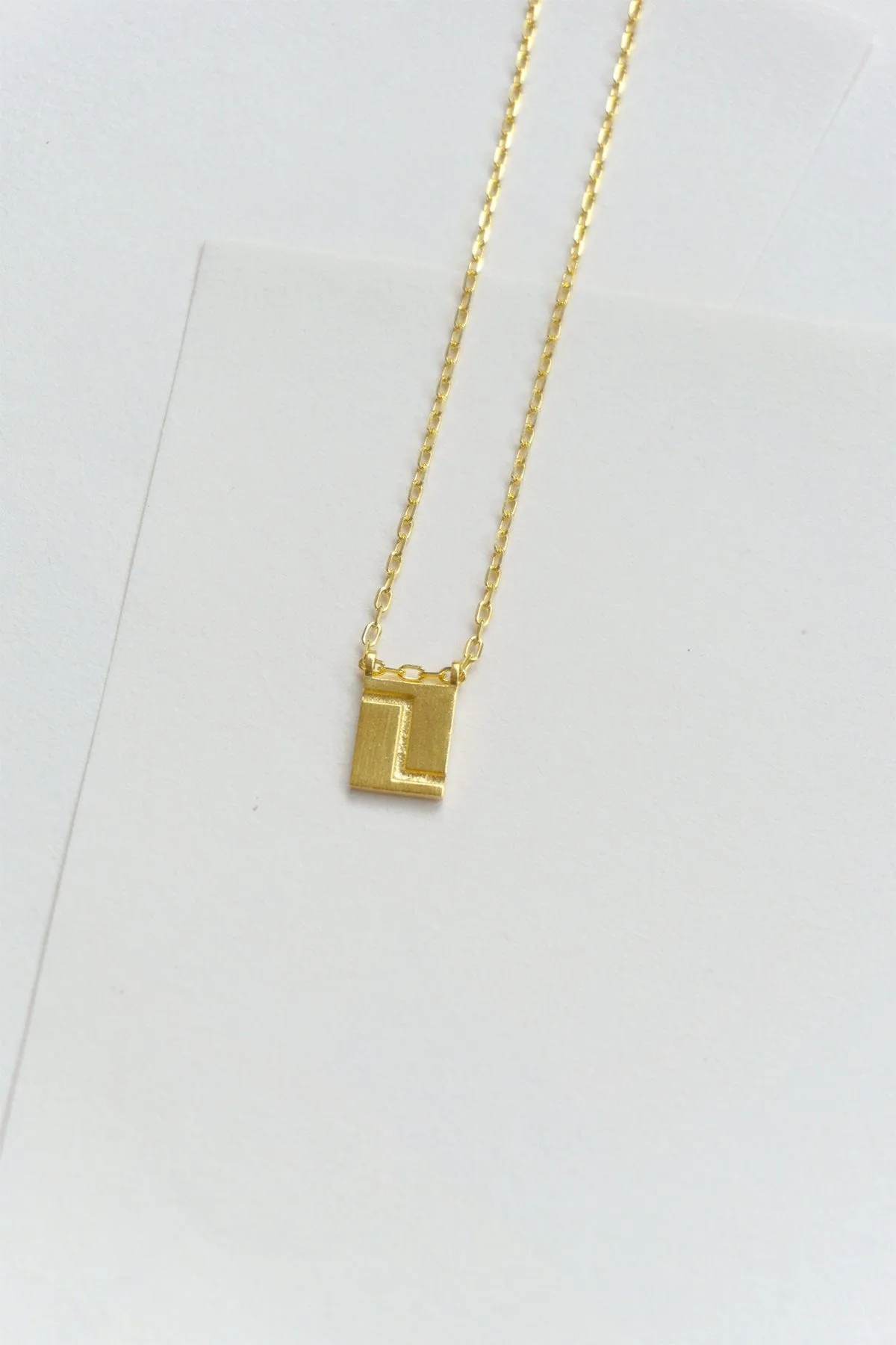 Initial Necklace - Gold Plated