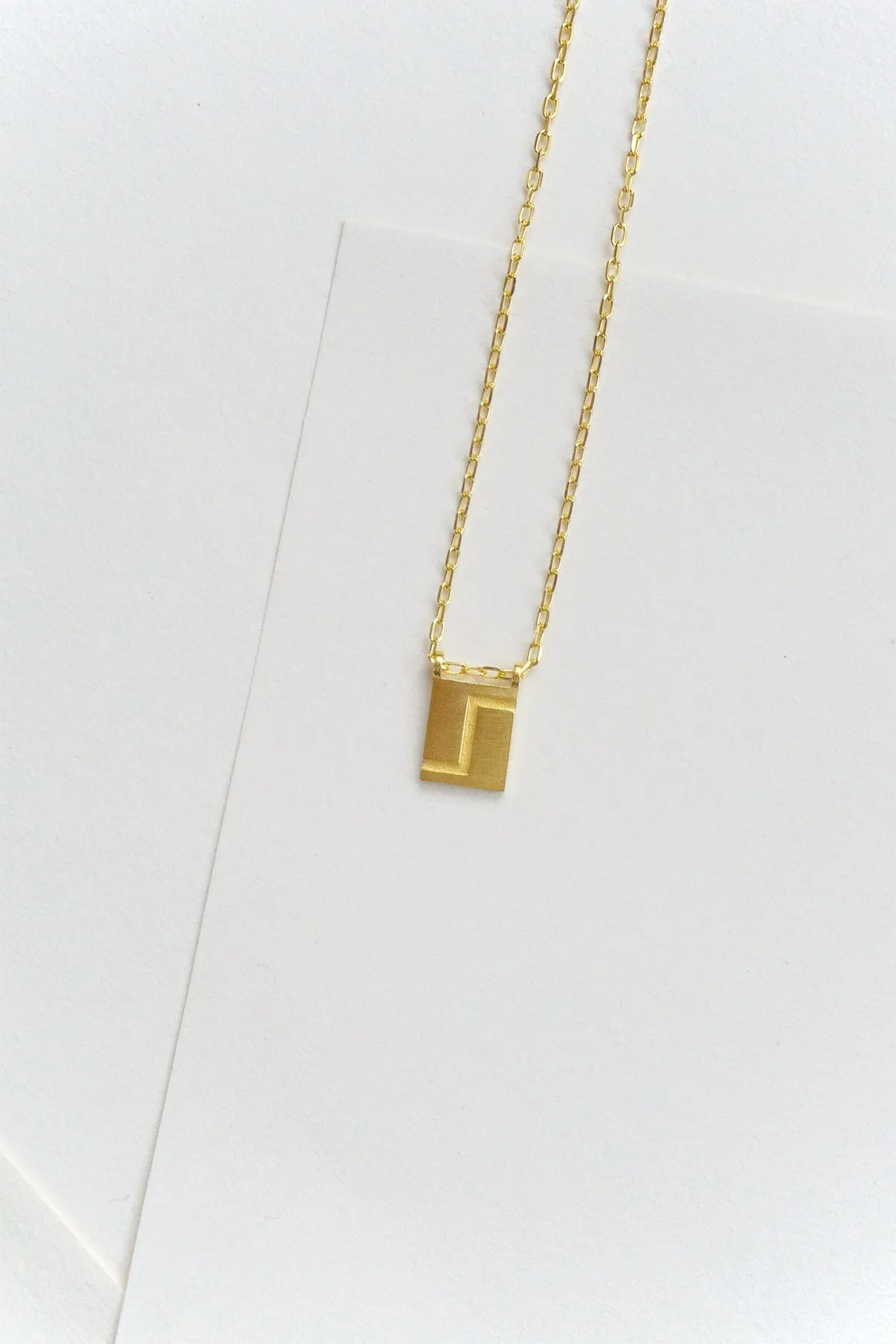 Initial Necklace - Gold Plated