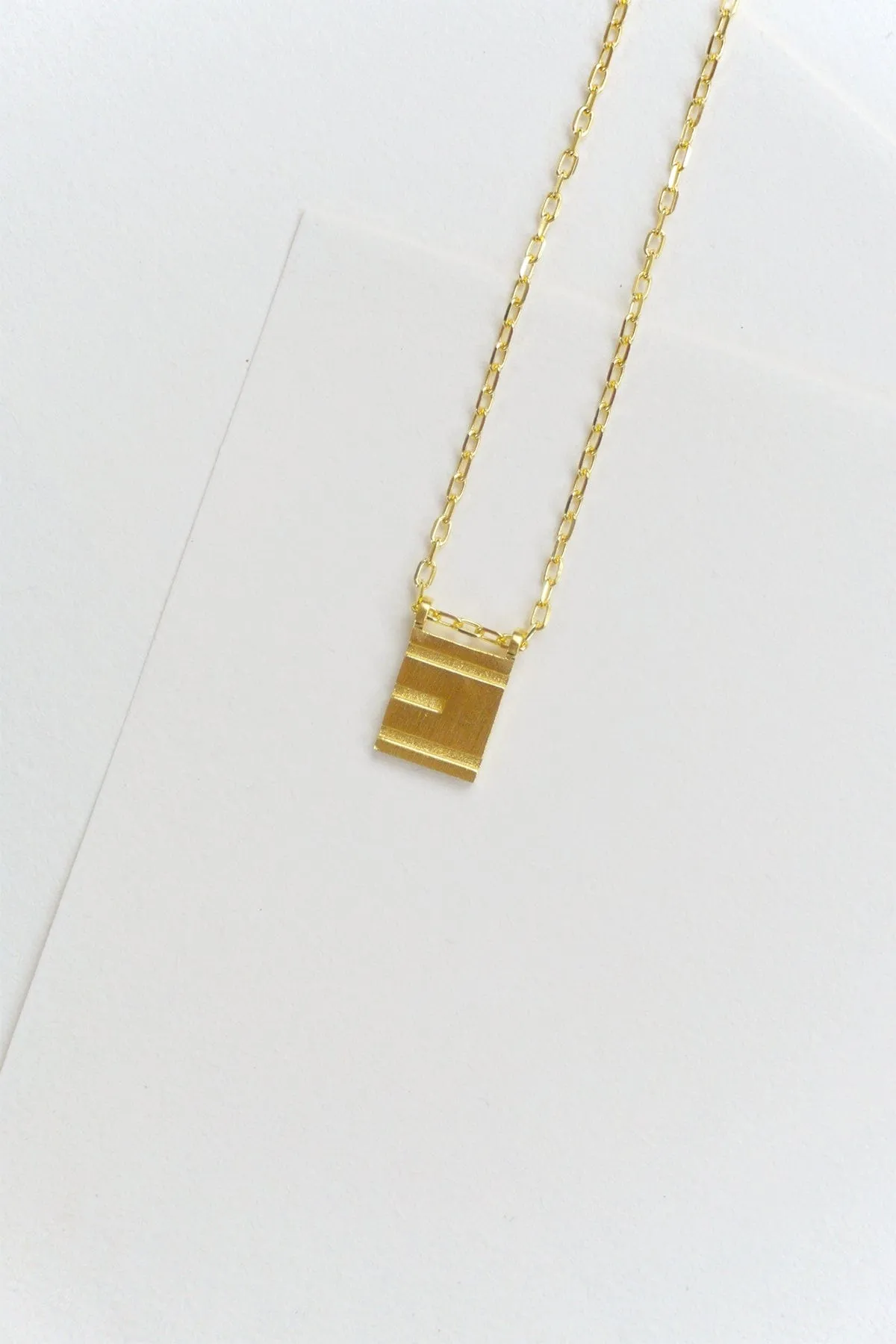 Initial Necklace - Gold Plated