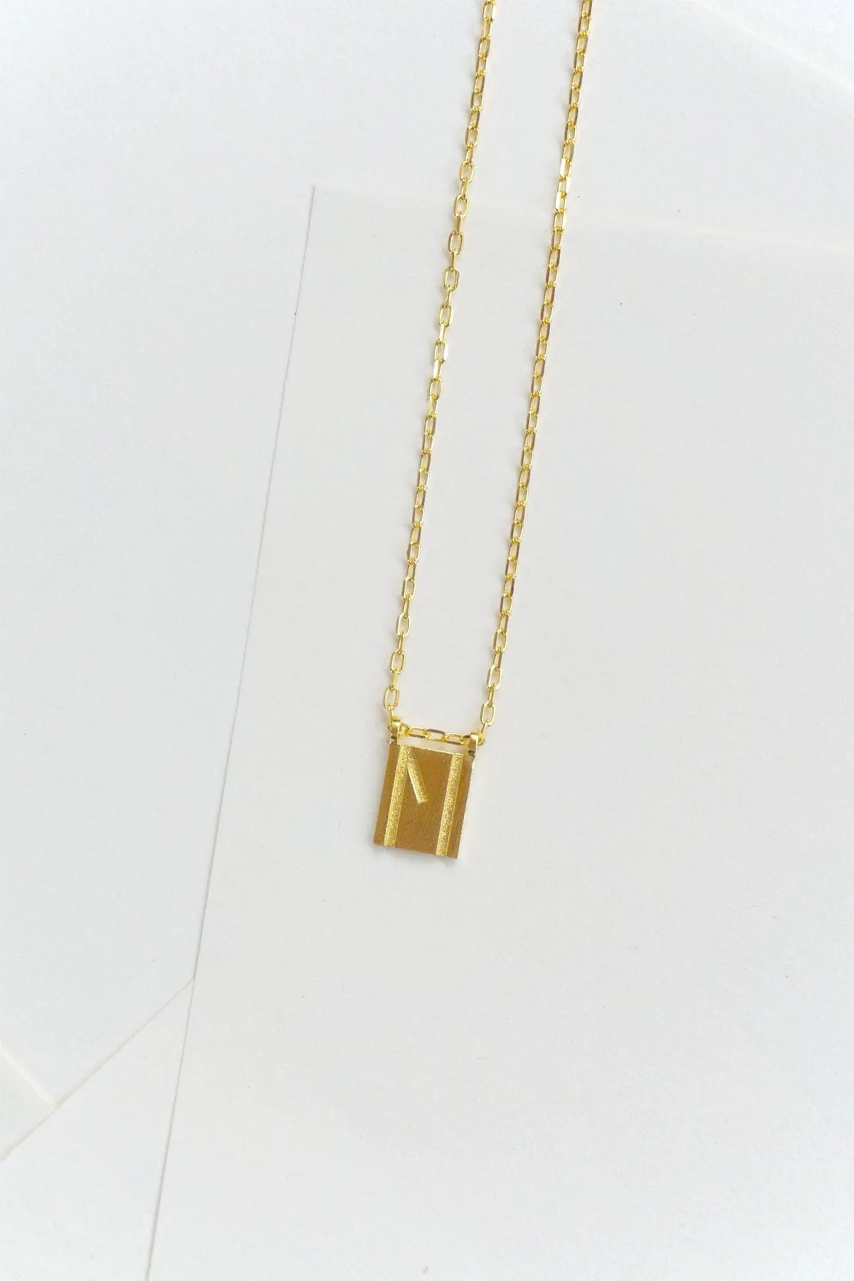 Initial Necklace - Gold Plated