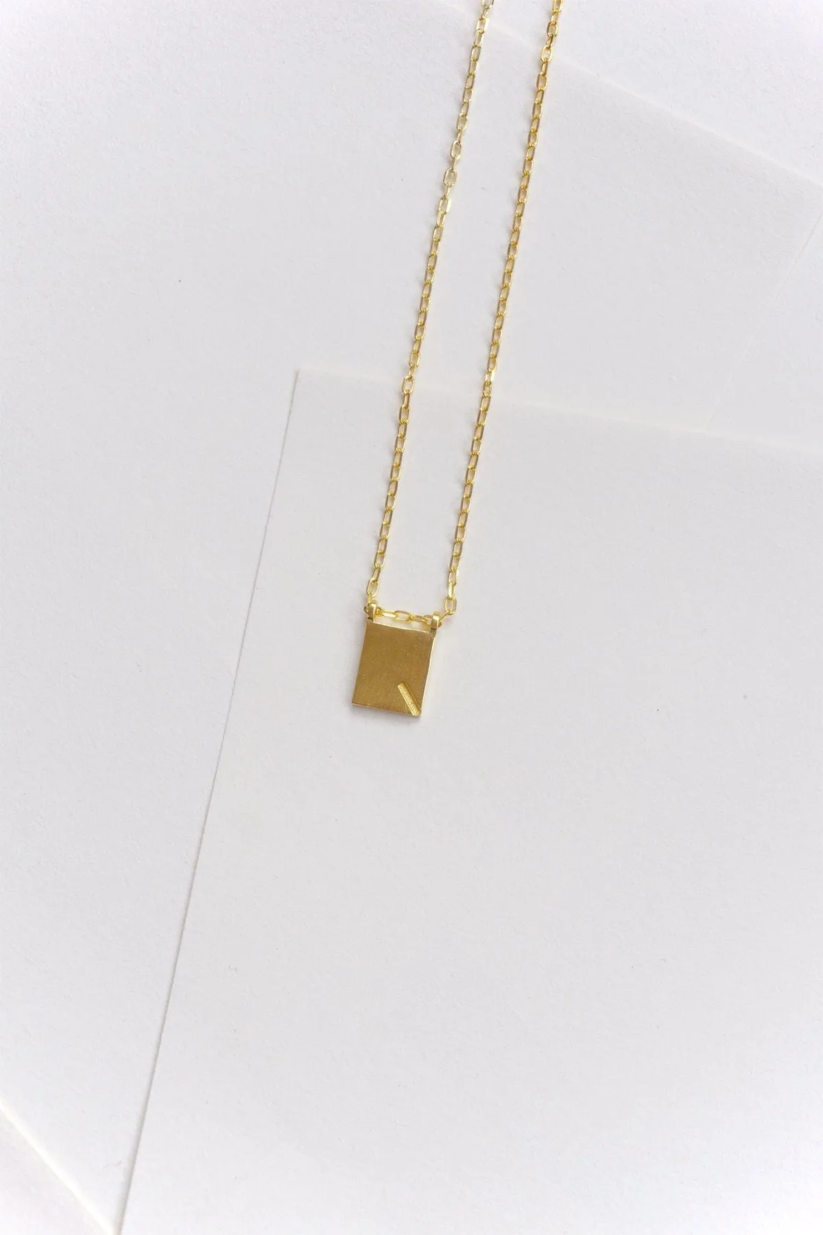 Initial Necklace - Gold Plated