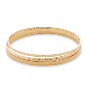 Ivy Gold Bangle Set in Gold