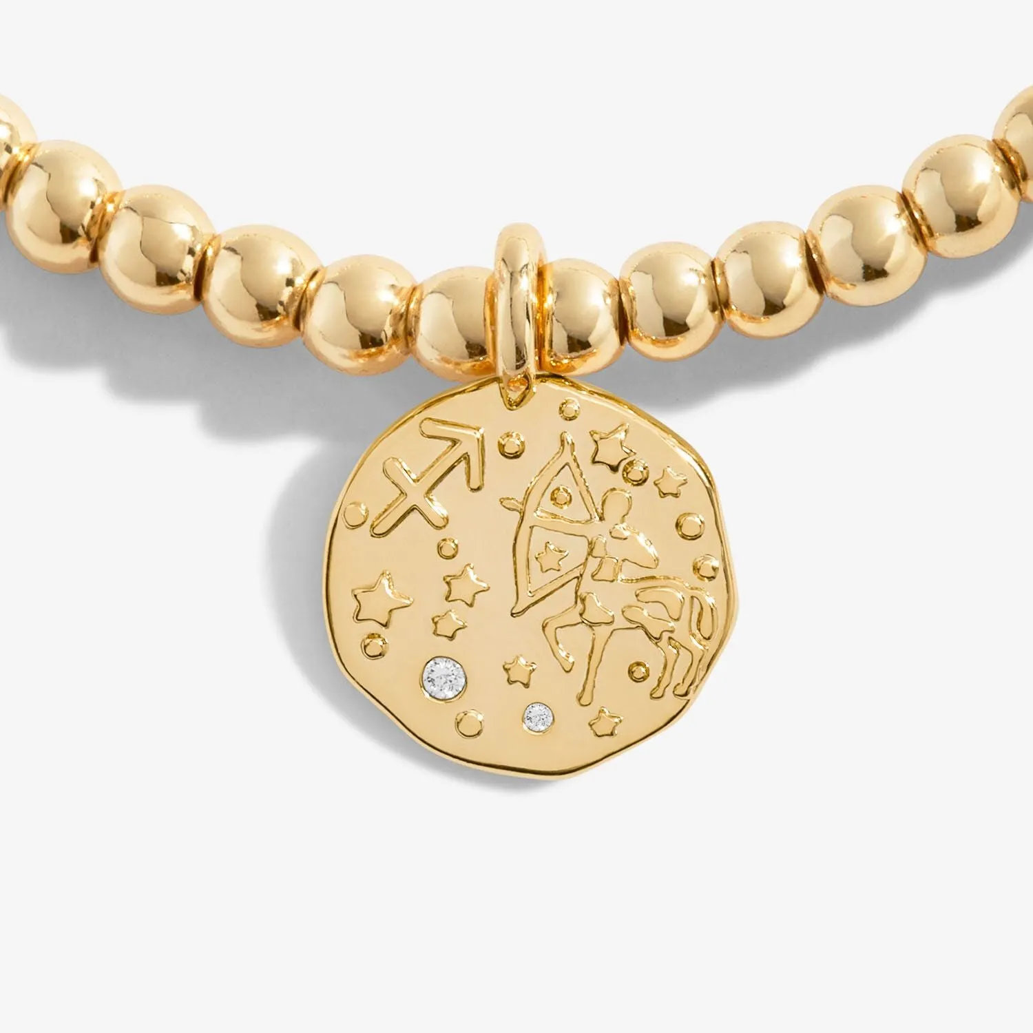 Joma Jewellery Gold Star Sign A Little 'Sagittarius' Bracelet