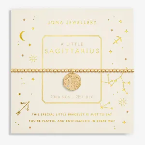 Joma Jewellery Gold Star Sign A Little 'Sagittarius' Bracelet