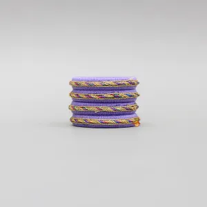 Lavender Thread Detailed Bangles Set