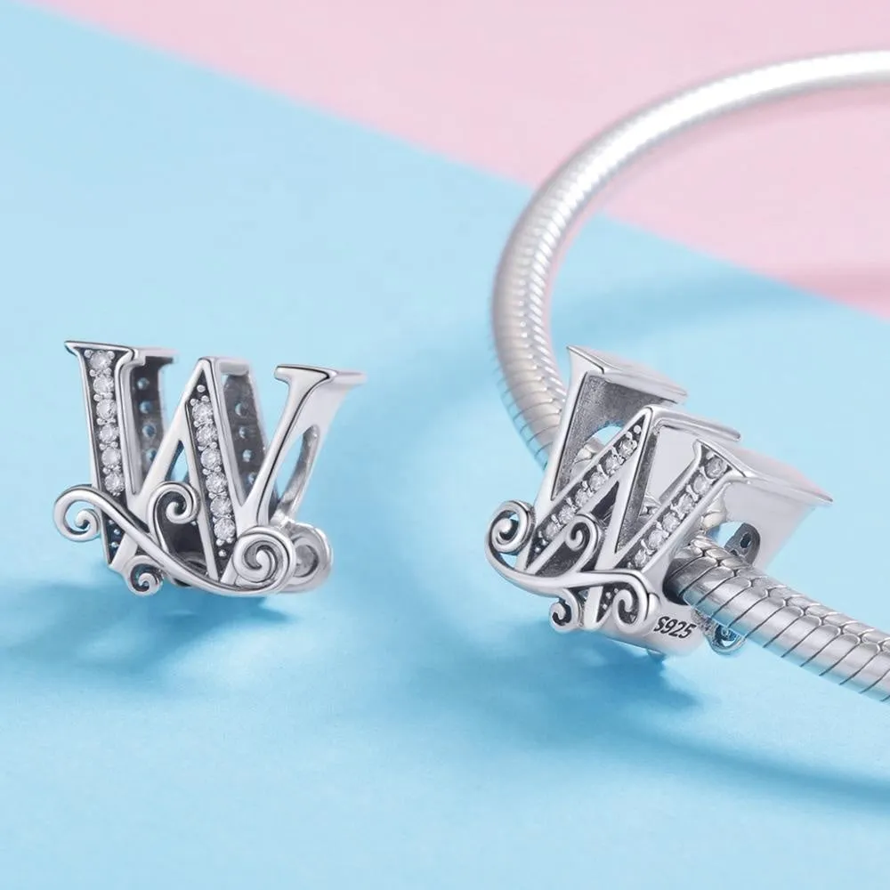 Letter W Initial Alphabet Charm