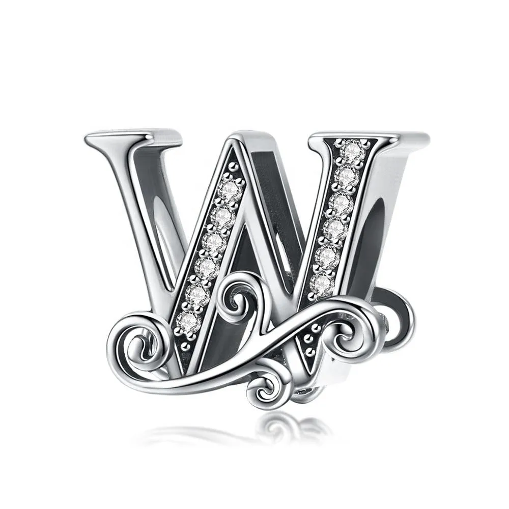 Letter W Initial Alphabet Charm