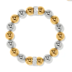 Meridian Silver & Gold Stretch Bracelet