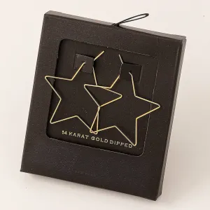 Metal Wire Star Shape Earrings