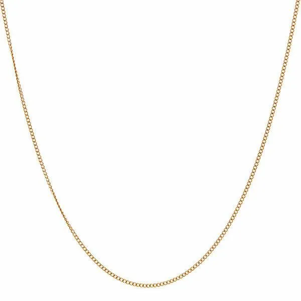 Metier Modern 18k Gold Fine Curb Link Chain