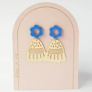 Middle Child: Petal Pop Earrings Blue