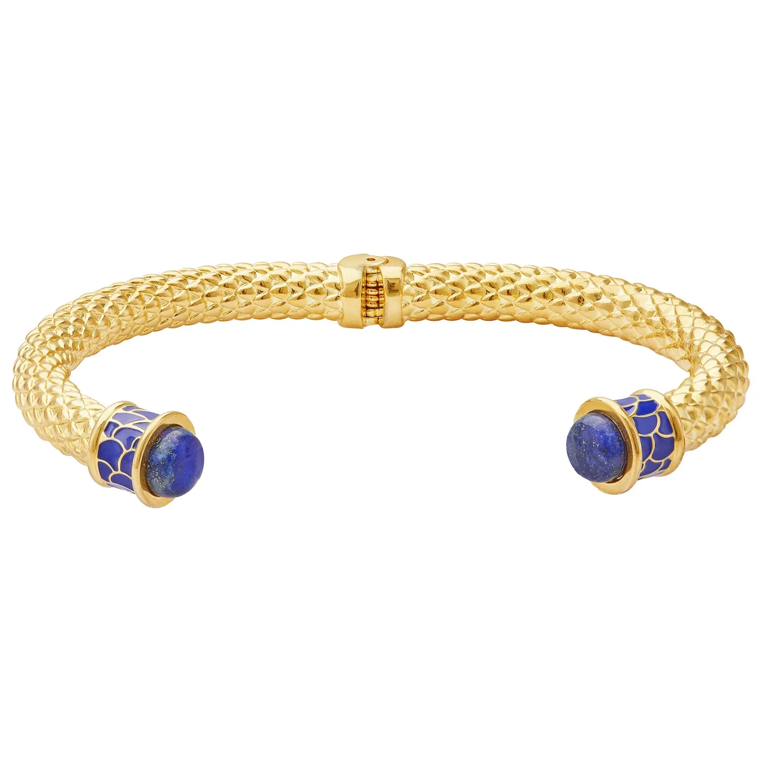 Minoan Torque Cobalt & Gold Bangle