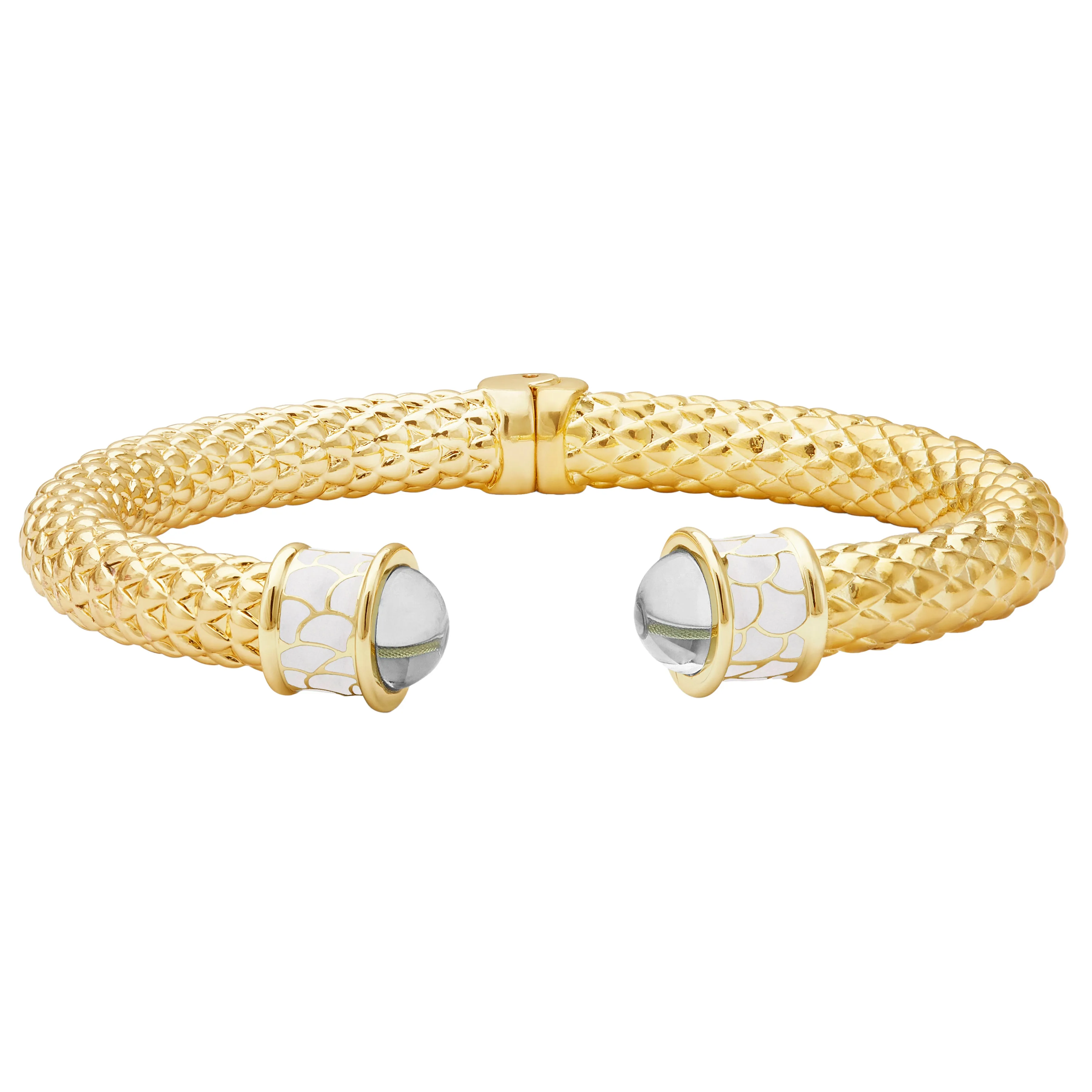 Minoan Torque Diamond & Gold Bangle