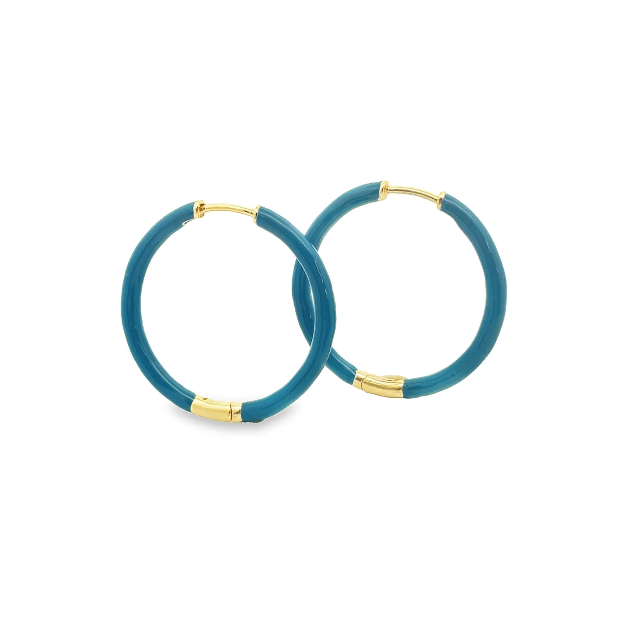 Modern Dark Off-Pastel Colored Hoops (L555)