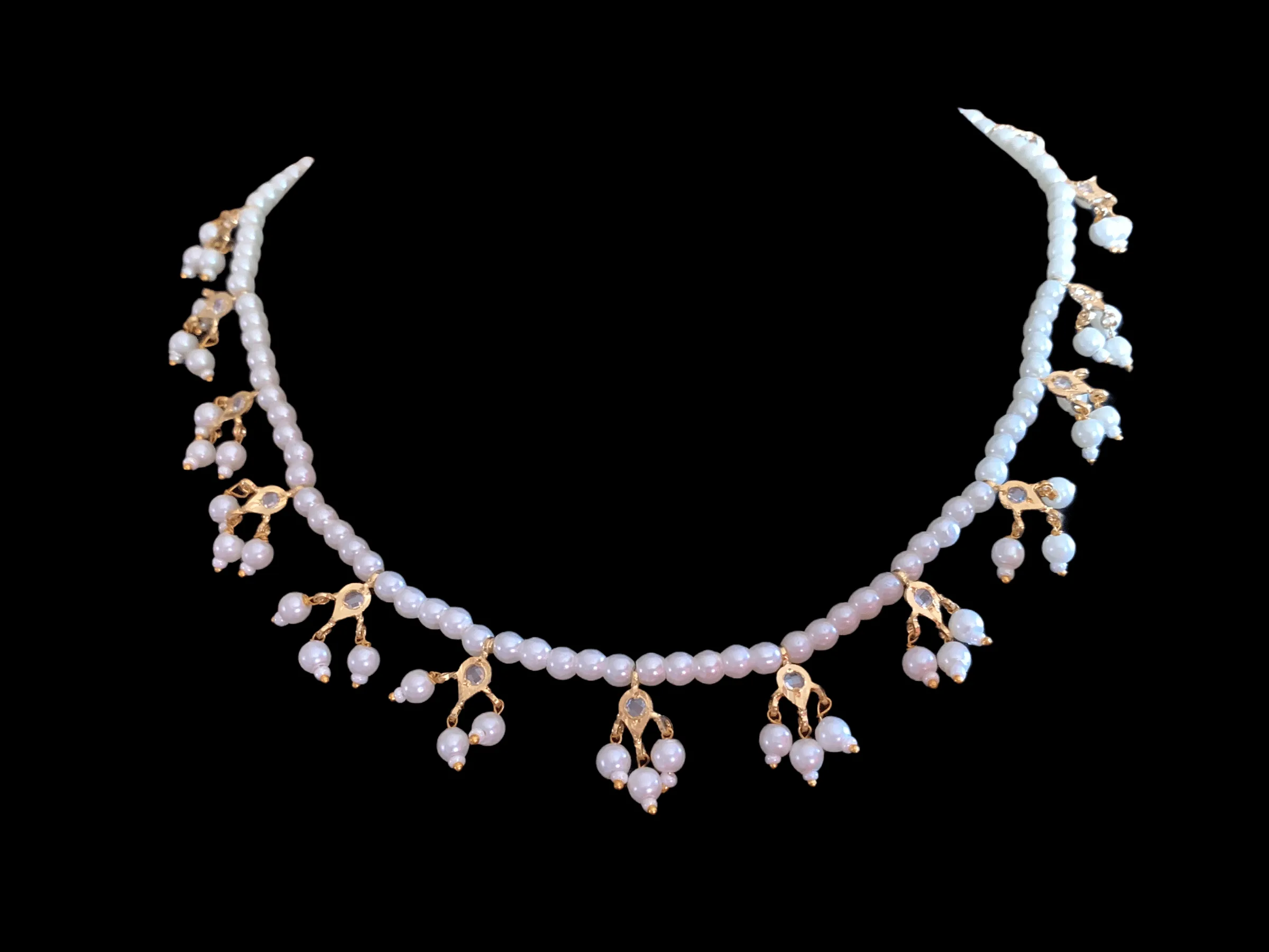 NS202 Nischala pearl necklace  (SHIPS IN 2 WEEKS  )